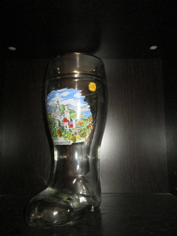 We bought this one after a hike in Bavaria, Germany. We were looking all over for "das boot" for drinking out of and found it on our last day!  It is pretty fun to drink out of. 